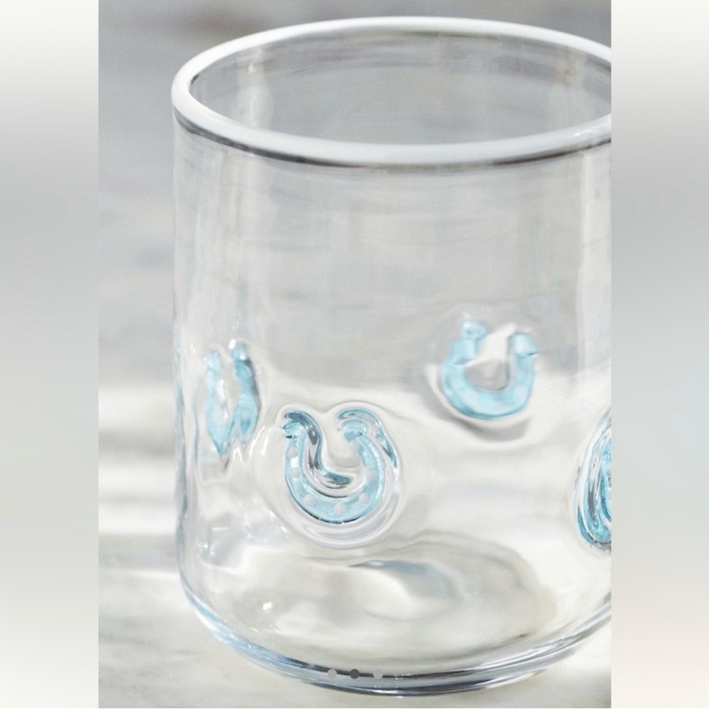 Anthropologie Horseshoe Icon Juice Glass - Picture 2 of 4